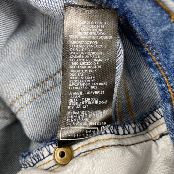 Forever 21 Distressed Jeans Low Rise Skinny Blue Life in Progress Womens Sz 25 - Picture 10 of 13